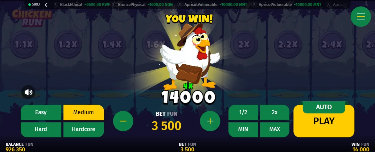 Chicken Run Spel